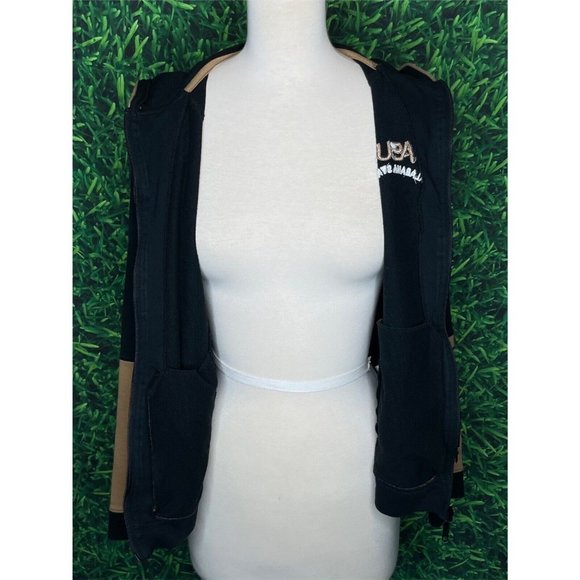 Alabama State University Hornets ASU Black Medium Full Zip Hooded Jacket HBCU - Picture 6 of 8